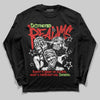 Jordan 5 Retro OG "Halloween" DopeSkill Long Sleeve T-Shirt Distorted Realms Graphic Streetwear - Black
