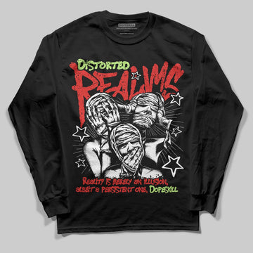 Jordan 5 Retro OG "Halloween" DopeSkill Long Sleeve T-Shirt Distorted Realms Graphic Streetwear - Black