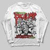 Jordan 5 Retro OG "Halloween" DopeSkill Long Sleeve T-Shirt Distorted Realms Graphic Streetwear - White 