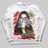 Jordan 5 Retro OG "Halloween" DopeSkill Long Sleeve T-Shirt NPC Graphic Streetwear - White 