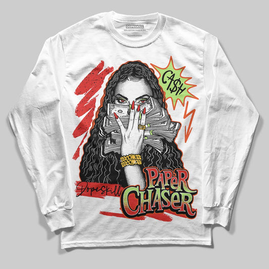 Jordan 5 Retro OG "Halloween" DopeSkill Long Sleeve T-Shirt NPC Graphic Streetwear - White 