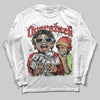 Jordan 5 Retro OG "Halloween" DopeSkill Long Sleeve T-Shirt Overstack Graphic Streetwear - White 
