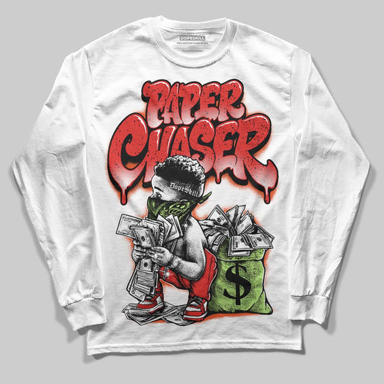 Jordan 5 Retro OG "Halloween" DopeSkill Long Sleeve T-Shirt Paper Chaser Boy Graphic Streetwear - White 
