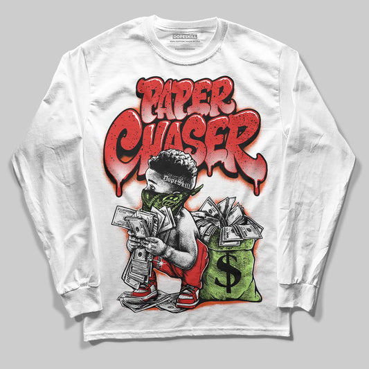 Jordan 5 Retro OG "Halloween" DopeSkill Long Sleeve T-Shirt Paper Chaser Boy Graphic Streetwear - White 
