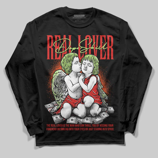 Jordan 5 Retro OG "Halloween" DopeSkill Long Sleeve T-Shirt Real Lover Graphic Streetwear - Black
