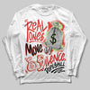 Jordan 5 Retro OG "Halloween" DopeSkill Long Sleeve T-Shirt Real Ones Move In Silence Graphic Streetwear - White 