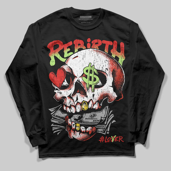 Jordan 5 Retro OG "Halloween" DopeSkill Long Sleeve T-Shirt Rebirth Graphic Streetwear - Black