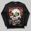 Jordan 5 Retro OG "Halloween" DopeSkill Long Sleeve T-Shirt Rebirth Graphic Streetwear - Black