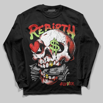 Jordan 5 Retro OG "Halloween" DopeSkill Long Sleeve T-Shirt Rebirth Graphic Streetwear - Black