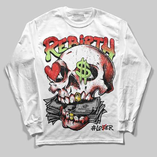 Jordan 5 Retro OG "Halloween" DopeSkill Long Sleeve T-Shirt Rebirth Graphic Streetwear - WHite