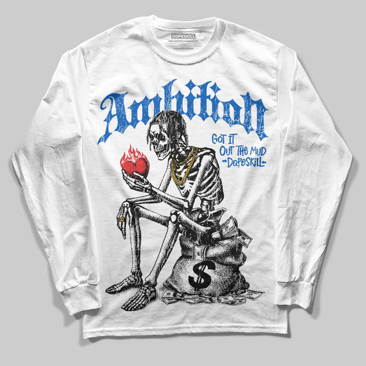 Jordan 11 "Space Jam" (2026) DopeSkill Long Sleeve T-Shirt Ambition Graphic Streetwear - White
