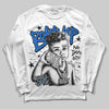 Jordan 11 "Space Jam" (2026) DopeSkill Long Sleeve T-Shirt Boss Up Graphic Streetwear - White
