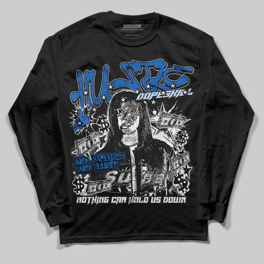 Jordan 11 "Space Jam" (2026) DopeSkill Long Sleeve T-Shirt No Money No Lust Graphic Streetwear - Black