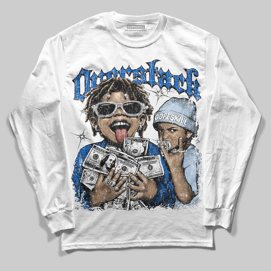 Jordan 11 "Space Jam" (2026) DopeSkill Long Sleeve T-Shirt Overstack Graphic Streetwear - White
