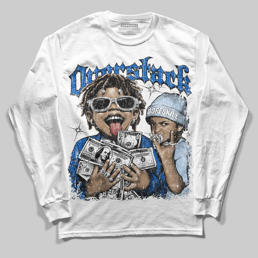 Jordan 11 "Space Jam" (2026) DopeSkill Long Sleeve T-Shirt Overstack Graphic Streetwear - White