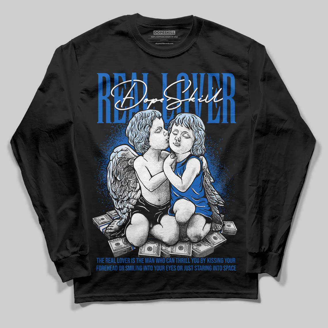 Jordan 11 "Space Jam" (2026) DopeSkill Long Sleeve T-Shirt Real Lover Graphic Streetwear - Black
