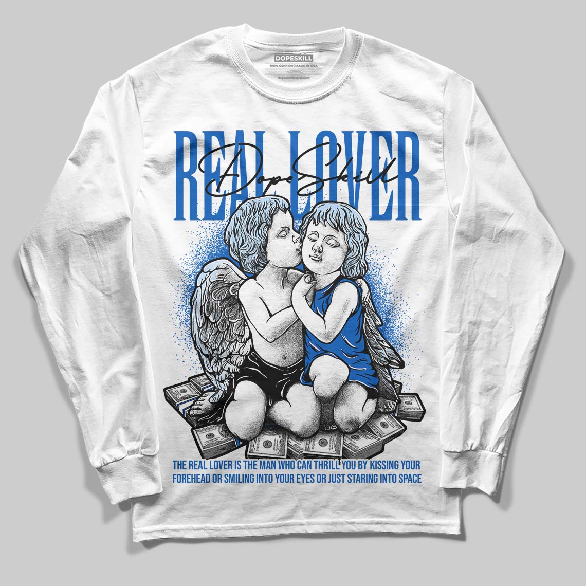 Jordan 11 "Space Jam" (2026) DopeSkill Long Sleeve T-Shirt Real Lover Graphic Streetwear - White