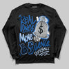 Jordan 11 "Space Jam" (2026) DopeSkill Long Sleeve T-Shirt Real Ones Move In Silence Graphic Streetwear - Black