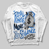 Jordan 11 "Space Jam" (2026) DopeSkill Long Sleeve T-Shirt Real Ones Move In Silence Graphic Streetwear - White