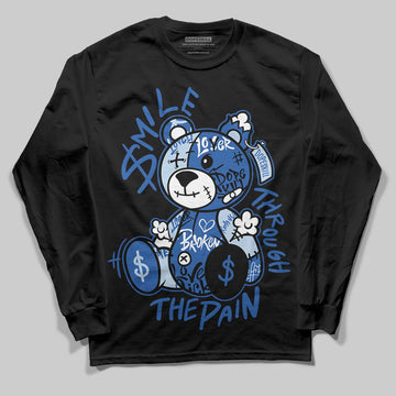 Jordan 11 "Space Jam" (2026) DopeSkill Long Sleeve T-Shirt Smile Through The Pain Graphic Streetwear - black