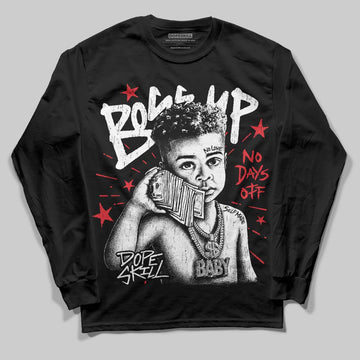Jordan 9 Space Jam DopeSkill Long Sleeve T-Shirt Boss Up Graphic Streetwear - Black