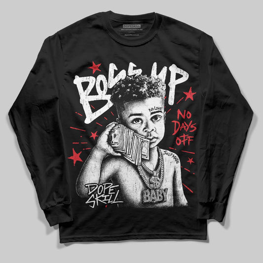 Jordan 9 Space Jam DopeSkill Long Sleeve T-Shirt Boss Up Graphic Streetwear - Black