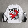 Space Jam 9s DopeSkill Long Sleeve T-Shirt Out Here Being Cute Graphic