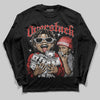 Jordan 4 Toro Bravo DopeSkill Long Sleeve T-Shirt Overstack Graphic Streetwear - Black