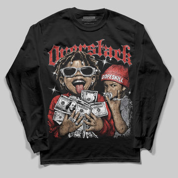 Jordan 4 Toro Bravo DopeSkill Long Sleeve T-Shirt Overstack Graphic Streetwear - Black