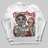 Jordan 4 Toro Bravo DopeSkill Long Sleeve T-Shirt Overstack Graphic Streetwear - White