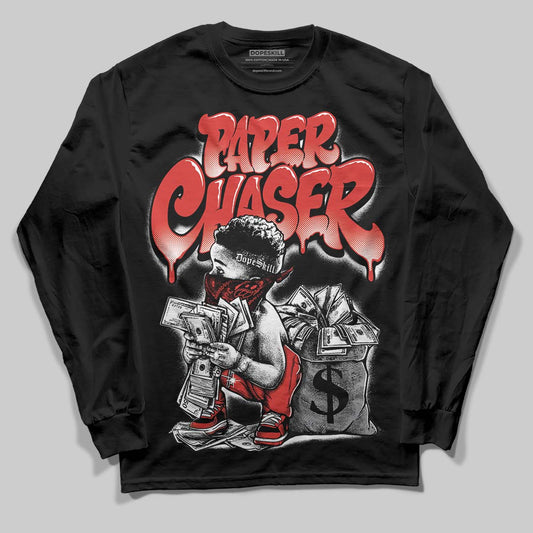 Jordan 4 Toro Bravo DopeSkill Long Sleeve T-Shirt Paper Chaser Boy Graphic Streetwear - Black