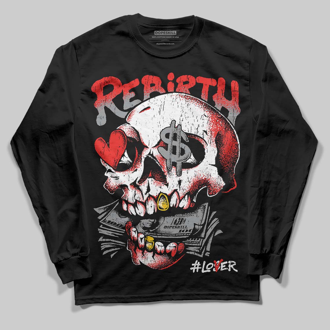 Jordan 4 Toro Bravo DopeSkill Long Sleeve T-Shirt Rebirth Graphic Streetwear - Black