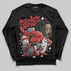 Jordan 4 Toro Bravo DopeSkill Long Sleeve T-Shirt Stressless Graphic Streetwear - Black