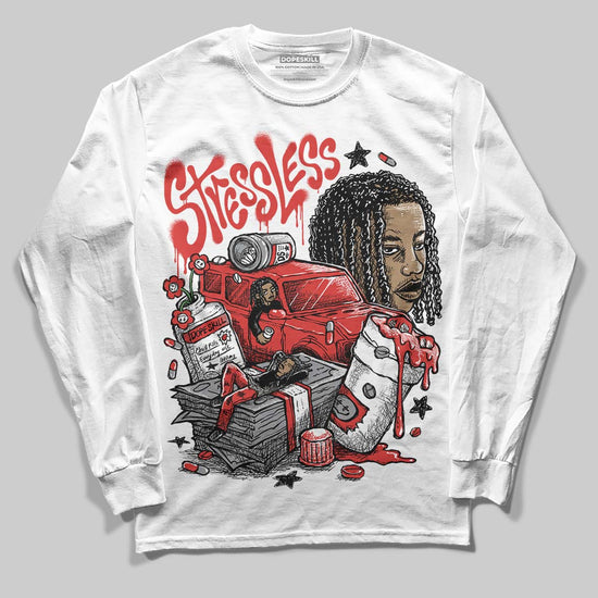 Jordan 4 Toro Bravo DopeSkill Long Sleeve T-Shirt Stressless Graphic Streetwear - White