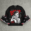 Bred 4s DopeSkill Long Sleeve T-Shirt Boss Up Graphic