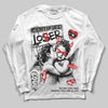Jordan 4 Bred DopeSkill Long Sleeve T-shirt Certified Lover Graphic Streetwear - White