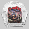 Jordan 4 Bred DopeSkill Long Sleeve T-shirt Money Flies Graphic Streetwear - White