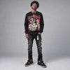 Bred 4s DopeSkill Long Sleeve T-Shirt Overstack Graphic