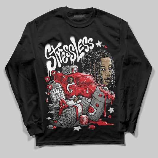 Jordan 4 Bred DopeSkill Long Sleeve T-shirt Stressless Graphic Streetwear - black