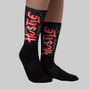 Bred 4s DopeSkill Sublimated Socks Hustle Graphic