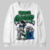 Jordan 12 Bucks DopeSkill Sweatshirt Paper Chaser Boy Graphic Streetwear - White