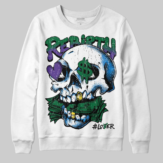 Jordan 12 Bucks DopeSkill Sweatshirt Rebirth Graphic Streetwear - White 