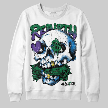 Jordan 12 Bucks DopeSkill Sweatshirt Rebirth Graphic Streetwear - White 
