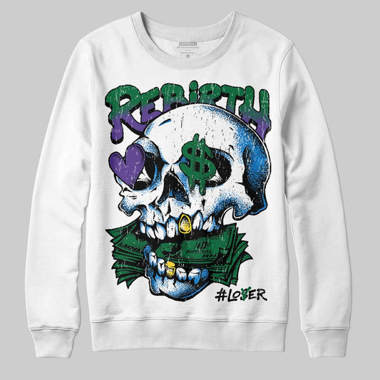 Jordan 12 Bucks DopeSkill Sweatshirt Rebirth Graphic Streetwear - White 