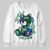 Jordan 12 Bucks DopeSkill Sweatshirt Smile Through The Pain Graphic Streetwear - White 