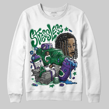 Jordan 12 Bucks DopeSkill Sweatshirt Stressless Graphic Streetwear - White 