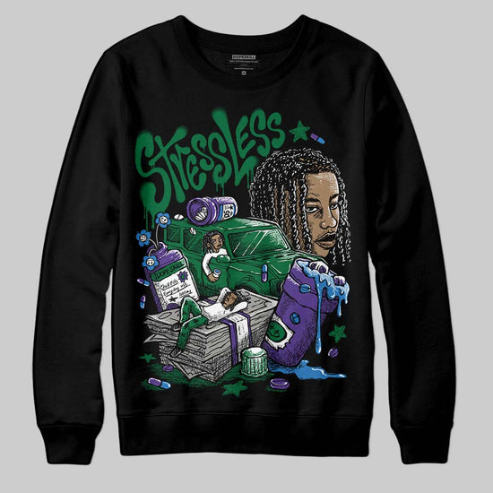 Jordan 12 Bucks DopeSkill Sweatshirt Stressless Graphic Streetwear - black