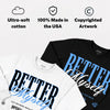 Black University Blue 5s DopeSkill Sweatshirt Better Myself Graphic