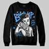 Jordan 5 Black University Blue DopeSkill Sweatshirt Boss Up Graphic Streetwear - black