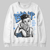 Jordan 5 Black University Blue DopeSkill Sweatshirt Boss Up Graphic Streetwear - White 